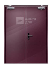 Противопожарная дверь двупольная глухая ДПМ-02 2-го типа со скрытыми петлями