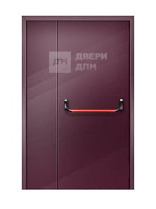 Глухая противопожарная дверь ДПМ-02 1-го типа полуторная со скрытыми петлями